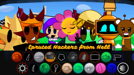 Cover for Spruted Hackers from Hell